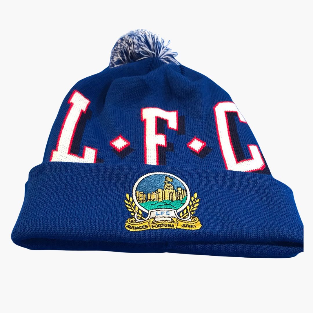 Linfield LFC Blue Bobble Hat