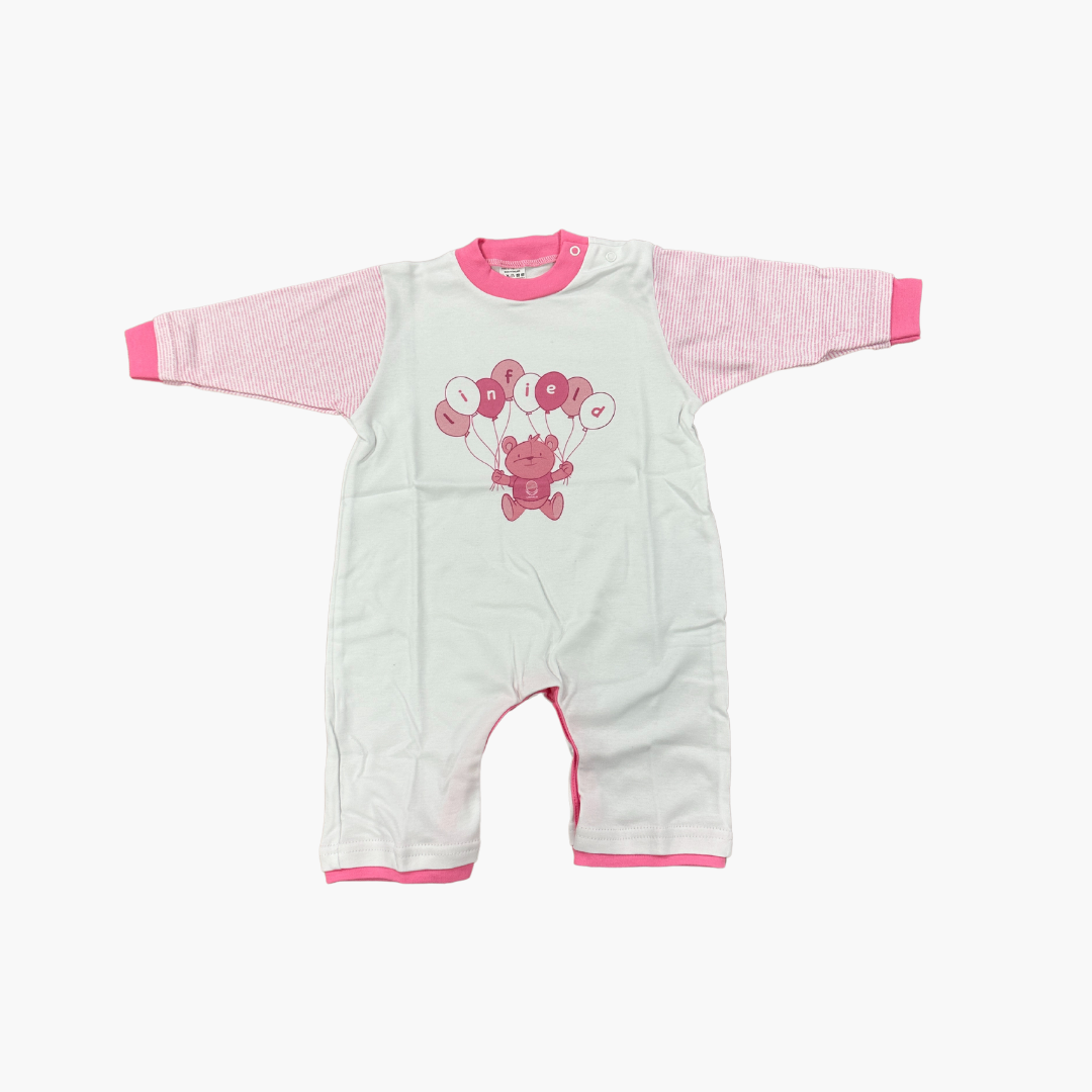 Girls Pink Sleepsuits