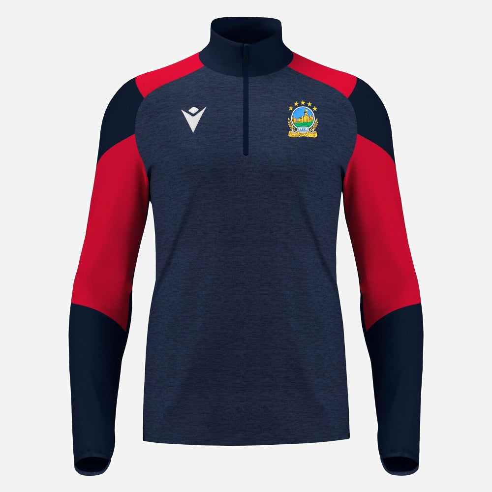 24/25 IZEL 1/4 Zip Sweatshirt (Navy & Red) Junior