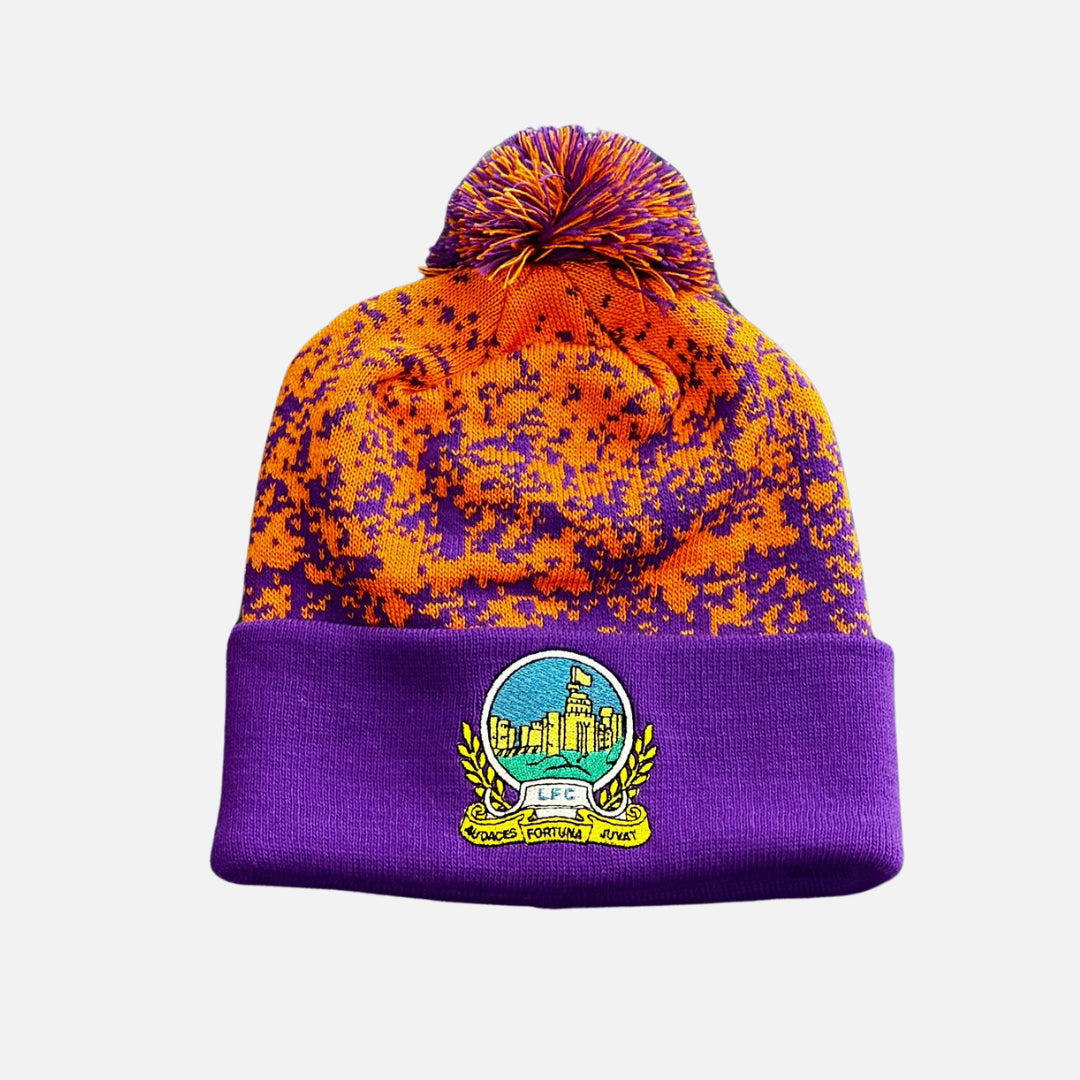 Linfield Orange & Purple Bobble Hat