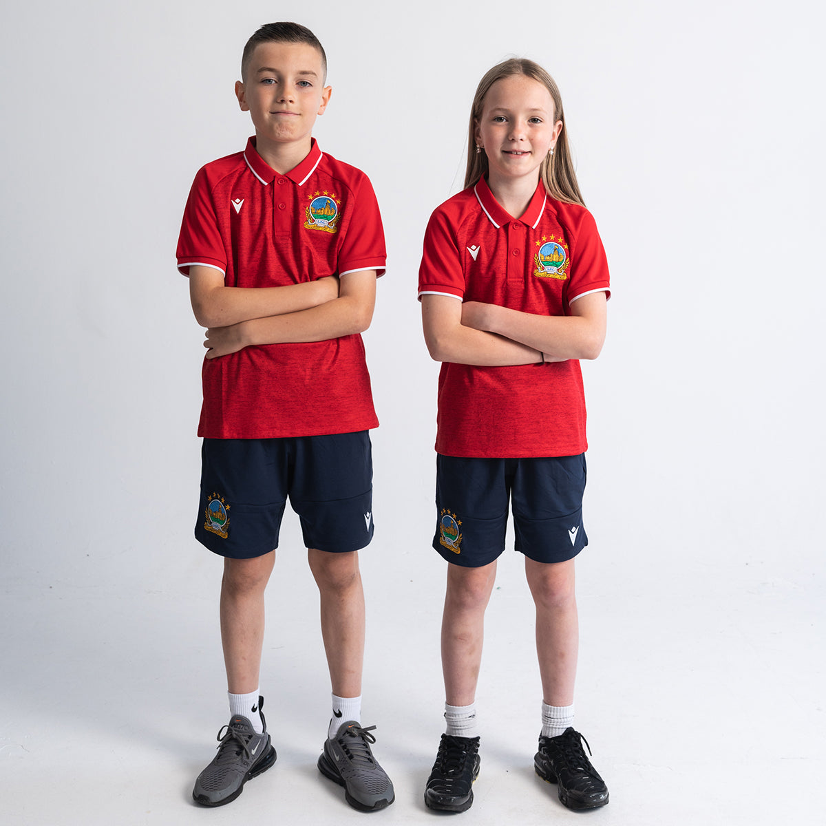 24/25 AULOS Polo Shirt (Red) Junior