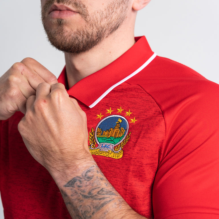 24/25 AULOS Polo Shirt (Red) – Linfield Football Club Superstore